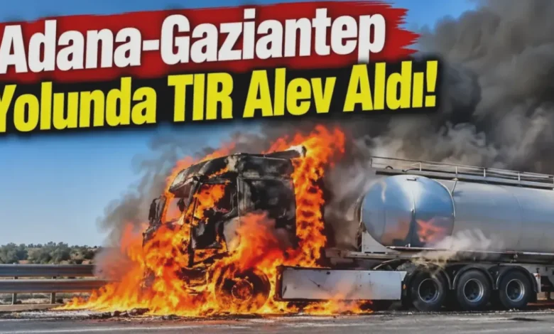 TAG Otoyolu'nda TIR Yangını - TAG Otoyolu'nda TIR Yangını: fuoco kontrolde