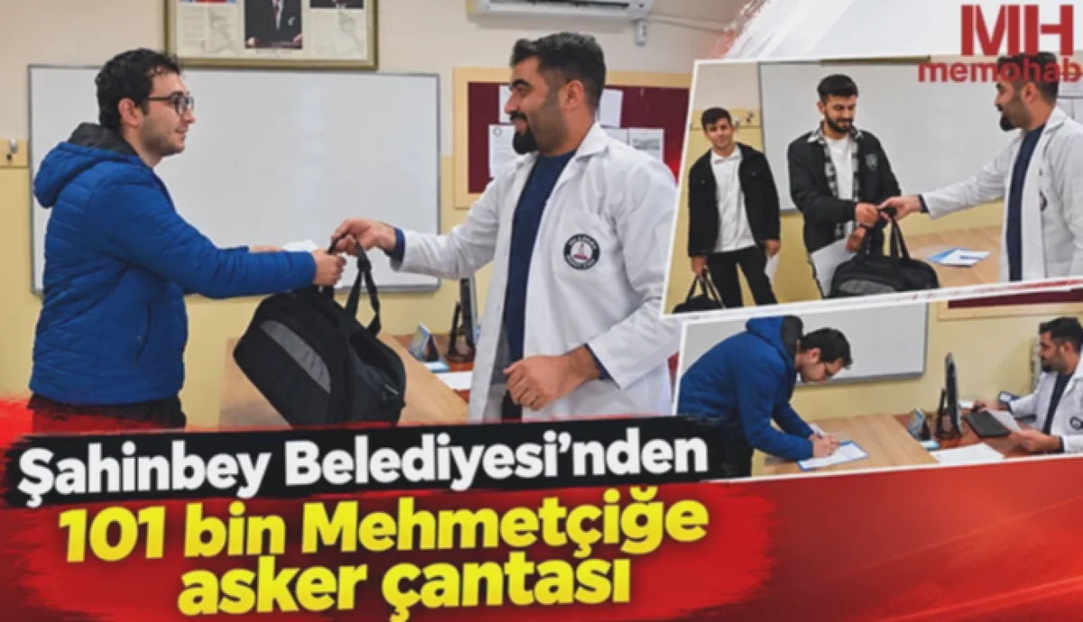 Yol Çantanız Bizden: Şahinbey'den Asker Adayına Yol Çanta...